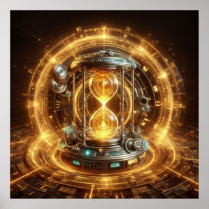 Poster Steampunk, Time Machine, Time/Space/Continuum 003X
