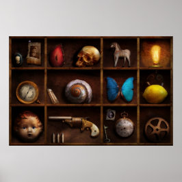 Poster Steampunk - Uma caixa de curiosidades
