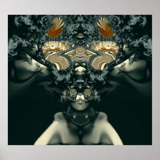 Poster Steampunk Voodoo Priestess