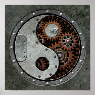 Póster Steampunk Yin Yang