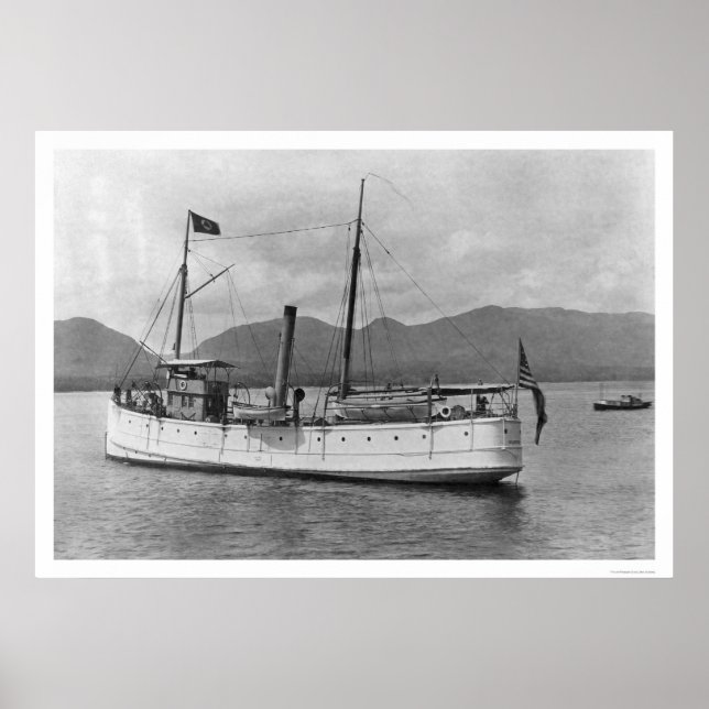 Poster Steamship McArthur Alaska 1918 (Frente)