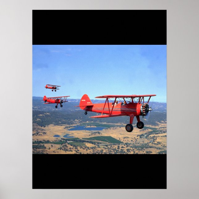 Poster Stearman, PT-17, 1943_Classic Aviation (Frente)