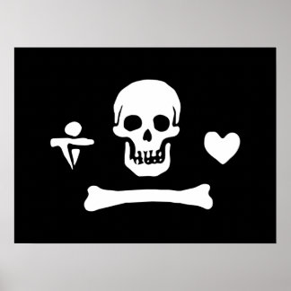 Poster Stede Bonnet Pirate Flag Jolly Roger