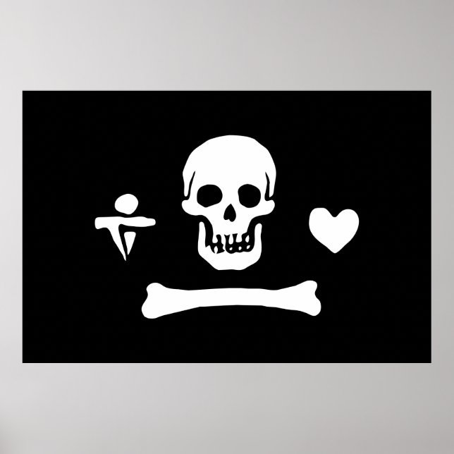 Poster Stede Bonnet Pirate Flag Jolly Roger (Frente)