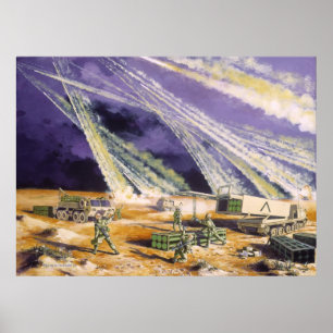 Póster Steel Rain Desert Storm Missles by Frank M. Thomas