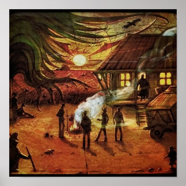 poster Steinbeck "Uvas de Fúria" (Frente)