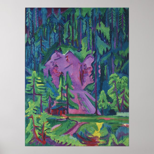 Poster Steinbruch bei Wildboden | Ernst Ludwig Kirchner (Frente)
