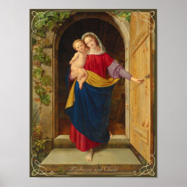 Poster Steinbrück Madonna, na porta da oficina 1833