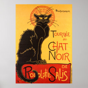 Póster Steinlen: Bate-papo Noir