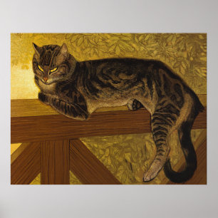 Póster Steinlen Tabby Cat