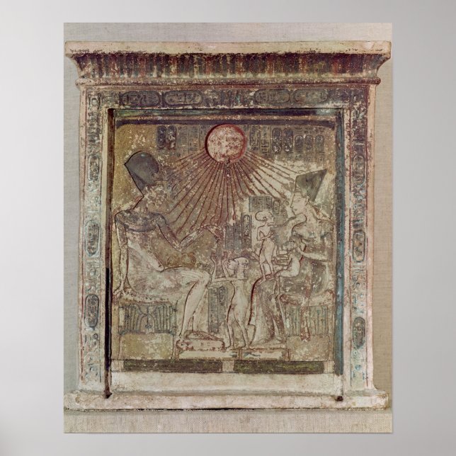 Poster Stela representando Aten dando vida e (Frente)