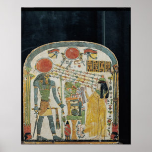 Póster Stele da senhora Taperet antes de Re-Horakhty