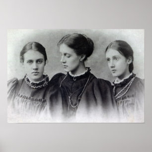 Póster Stella, Vanessa e Virginia Stephen, c.1896