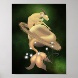 Poster Stellar Capricorn Saturn Zodiac