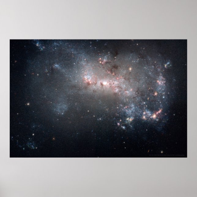 Poster Stellar Fireworks Ablaze em Galaxy NGC 449 30x20 (Frente)