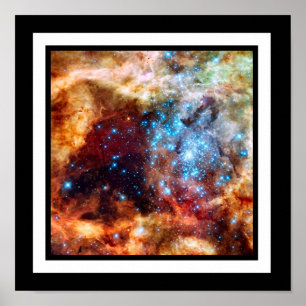 Poster Stellar Nursery R136 Tarantula Nebula NASA Foto