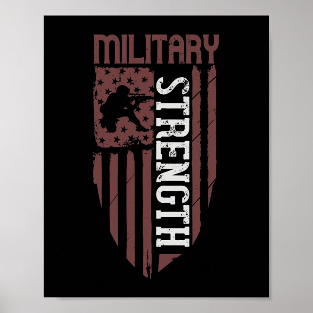 Poster Stength Militar (Frente)