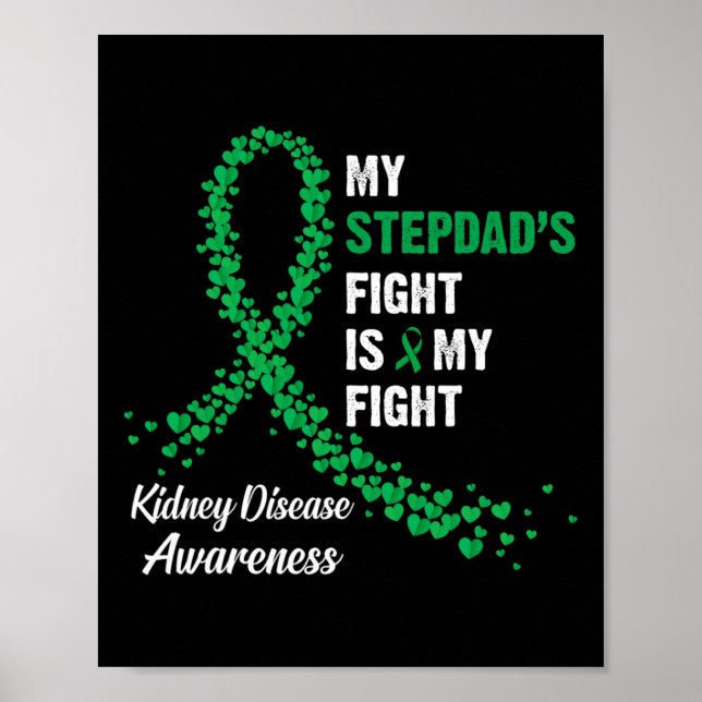 Poster Stepdad luta contra a consciência da doença renal (Frente)