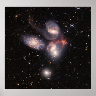 Poster Stephan's Quintet (Composite Image)