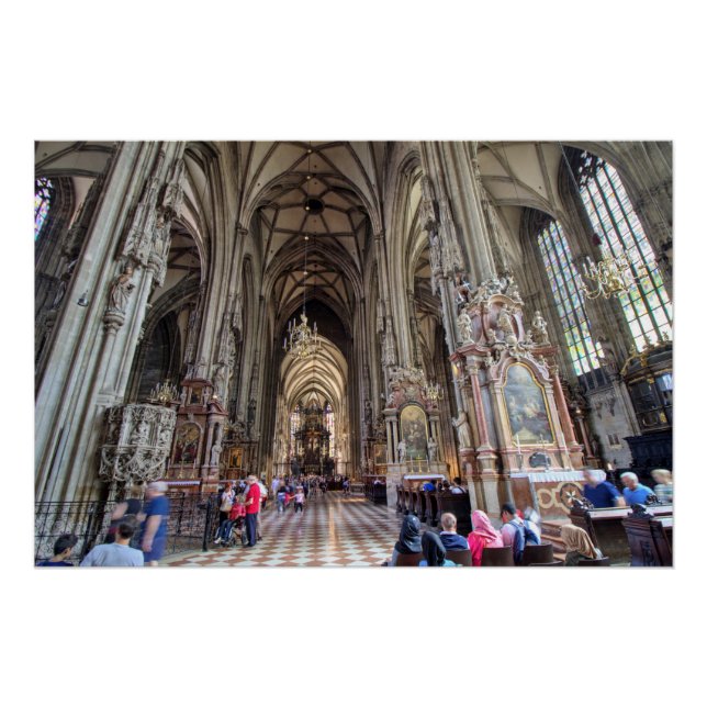 Póster Stephansdom, Viena Áustria (Frente)
