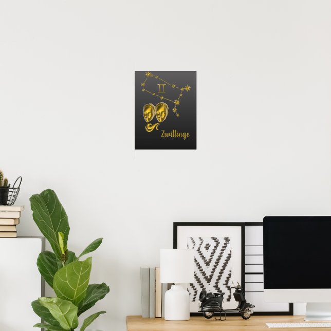 Poster Sternzeichen Zwillinge -  (Escritório em casa)