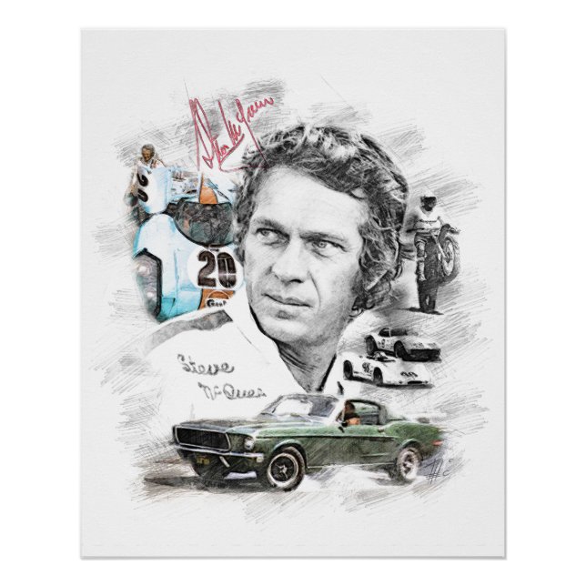 Póster Steve McQueen (Frente)