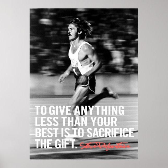 Poster Steve Prefontaine cita (Frente)