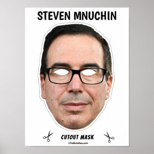 Poster STEVEN MNUCHIN Halloween Mask