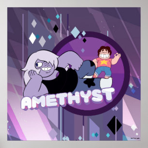 Poster Steven Universe   Gráfico de Caracteres Ametist