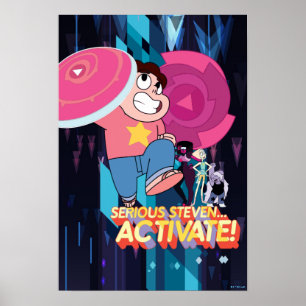 Poster Steven Universe   Steven sério.. Ativar!