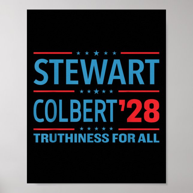 Poster Stewart &amp; Colbert 2028 Truthiness Para Todos,  (Frente)