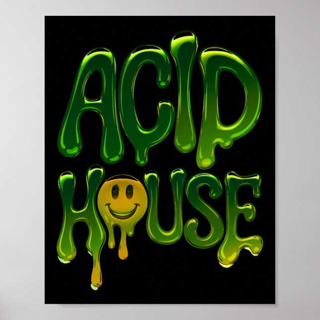 Poster Stic Slimd House Rave Electronic Music Lovers (Frente)
