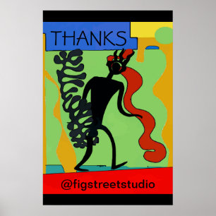 Poster Stick Man, Adicionar texto, editar