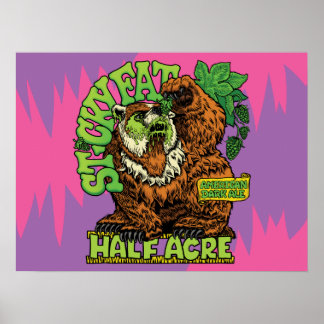 Póster Sticky Fat American Dark Ale