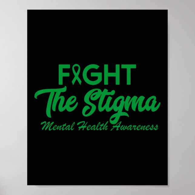 Poster Stigma Mental Health Problems Mental Health Aw (Frente)