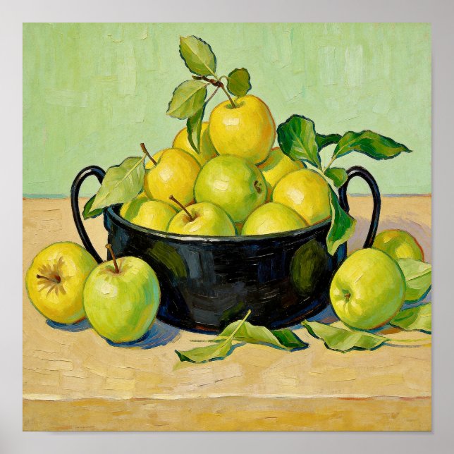 Poster Still Life with Apples After Van Gogh (Frente)