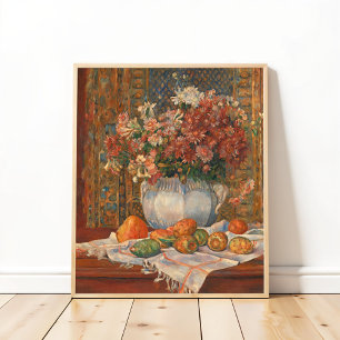 Poster Still Life with Flowers and Prickly Pears, Renoir