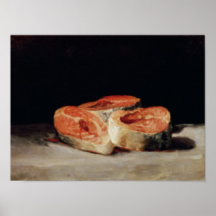 Poster Still Life with Slices of Salmon, 1808-12