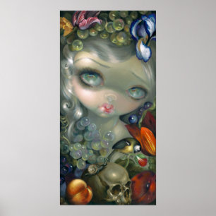 Póster Stilleven mim: De Slak do en Schedel da ARTE do