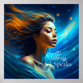 Poster Stillness Fala | Meditação por Arte Celestial