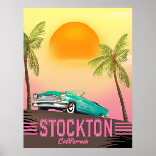 Poster Stockton Califórnia EUA Cartaz