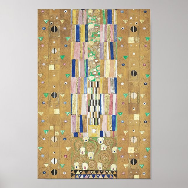 Poster Stoclet Frieze - O Cavaleiro (Ritter) Gustav Klimt (Frente)