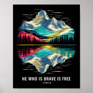 Poster Stoeca Philosoper Cita Estoicismo Livre Corajoso