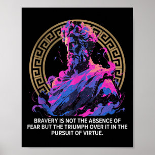 Poster Stoi Grego Inspiracional Eposo da Filosofia Estáti