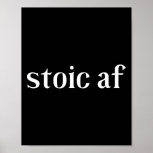 Poster Stoic Af Roman Stoicism Gift, Antigo Zeno Cicero