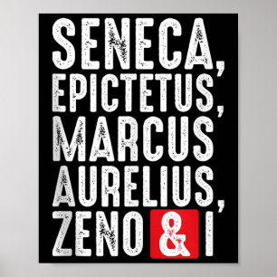 Poster Stoic Filósofos Sabedoria Cita Para Filosofia Ta