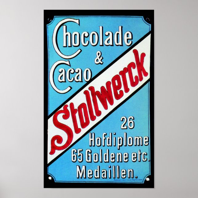 Poster Stollwerck - Chocolat - Chocolate - Schockolade (Frente)