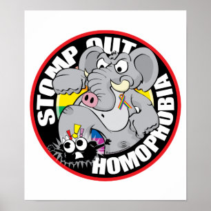 Póster Stomp para fora a homofobia