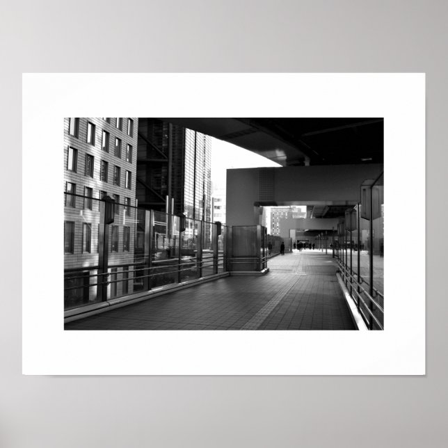 Poster Stone and Glass: Shiodome Business District, Tóqui (Frente)