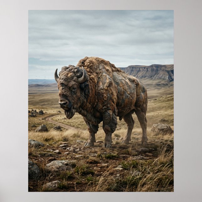 Poster Stone Bison Endless Plains (Frente)